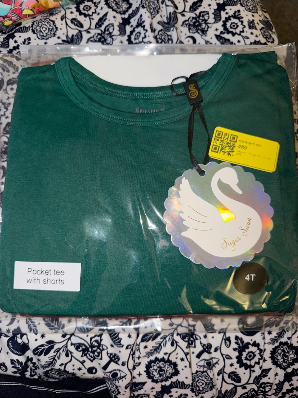 Sugar Swan The Woods Pocket Tee & Shorts 4T